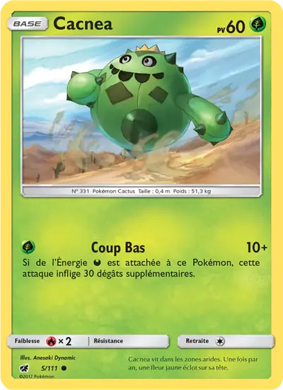 Image de la carte Pokemon Cacnea 5/111