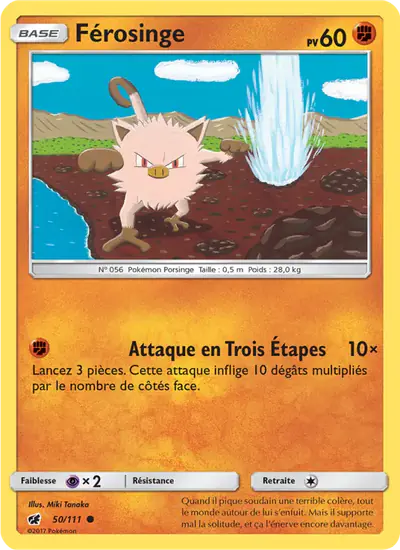 Image de la carte Pokemon Férosinge 50/111