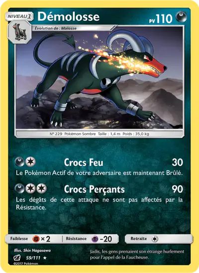 Image de la carte Pokemon Démolosse 59/111
