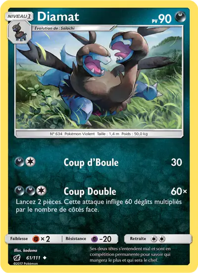 Image de la carte Pokemon Diamat 61/111