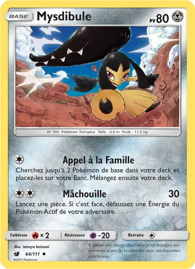 Image de la carte Pokemon Mysdibule 64/111