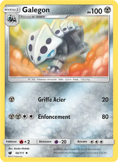 Image de la carte Pokemon Galegon 66/111
