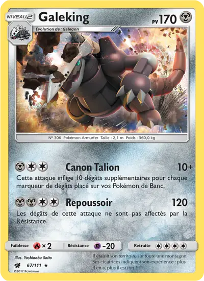 Image de la carte Pokemon Galeking 67/111