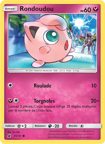 Image de la carte Pokemon Rondoudou 71/111