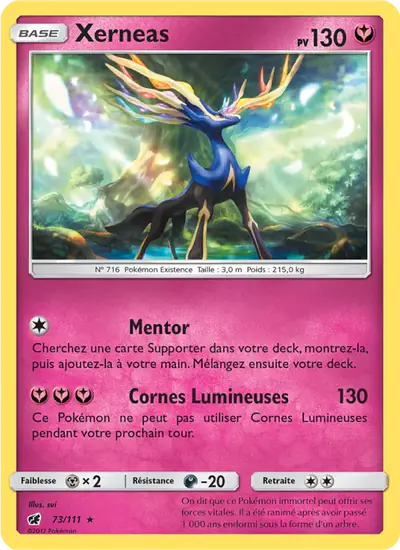 Image de la carte Pokemon Xerneas 73/111