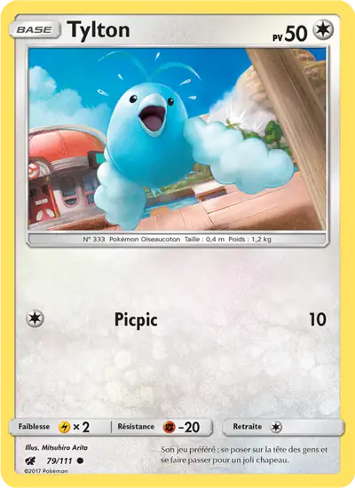Image de la carte Pokemon Tylton 79/111