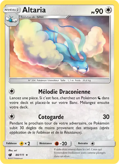 Image de la carte Pokemon Altaria 80/111