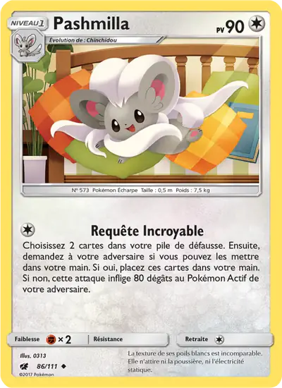 Image de la carte Pokemon Pashmilla 86/111