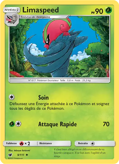 Image de la carte Pokemon Limaspeed 9/111