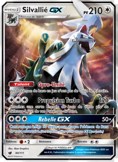 Image de la carte Pokemon Silvallié GX 90/111