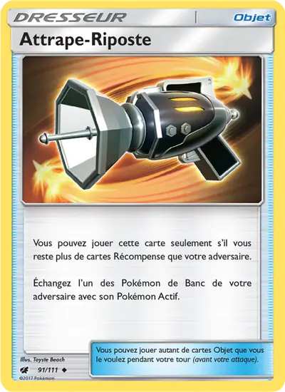 Image de la carte Pokemon Attrape-Riposte 91/111