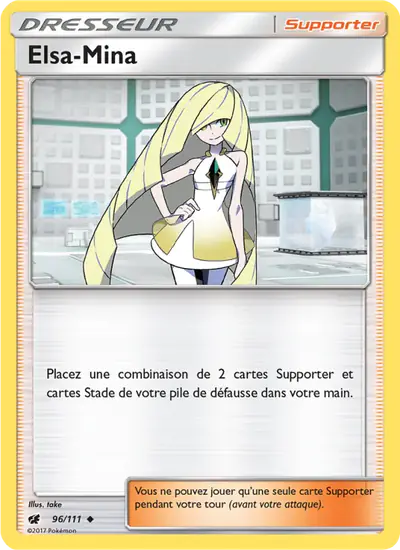 Image de la carte Pokemon Elsa-Mina 96/111