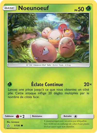 Image de la carte Pokemon Noeunoeuf 1/156