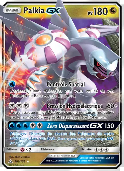 Image de la carte Pokemon Palkia GX 101/156