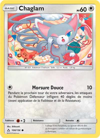 Image de la carte Pokemon Chaglam 108/156