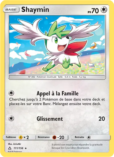Image de la carte Pokemon Shaymin 111/156