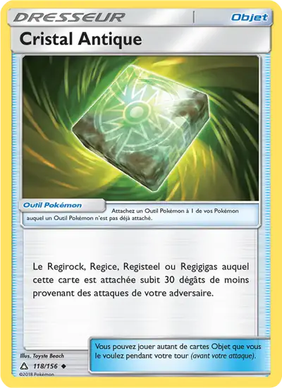 Image de la carte Pokemon Cristal Antique 118/156