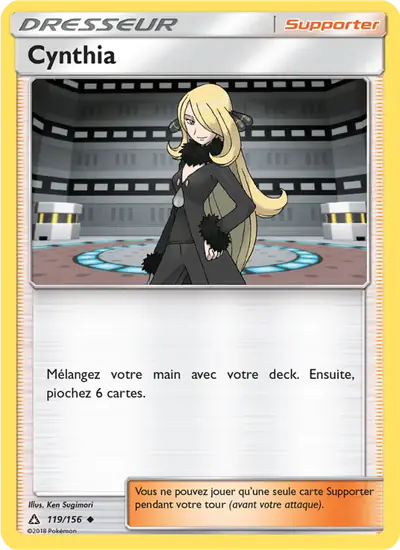 Image de la carte Pokemon Cynthia 119/156