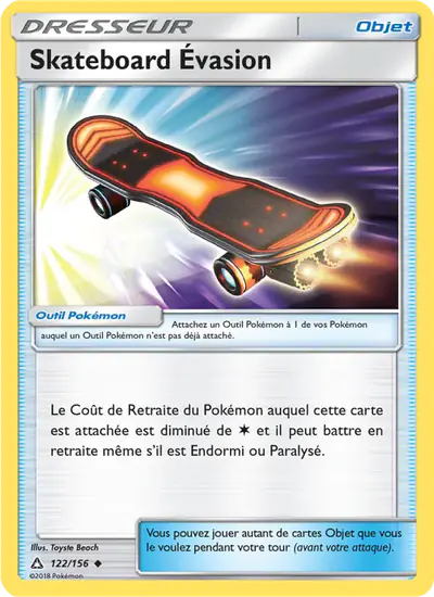 Image de la carte Pokemon Skateboard Évasion 122/156