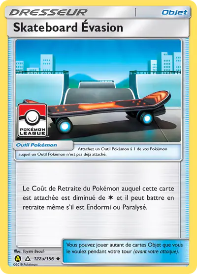 Image de la carte Pokemon Skateboard Évasion 122a/156