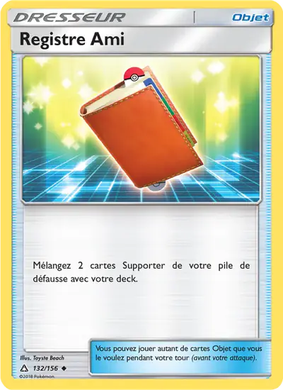 Image de la carte Pokemon Registre Ami 132/156