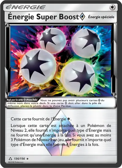 Image de la carte Pokemon Énergie Super Boost {*} 136/156
