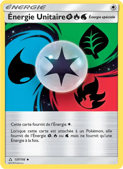 Image de la carte Pokemon Énergie Unitaire {G}{R}{W} 137/156