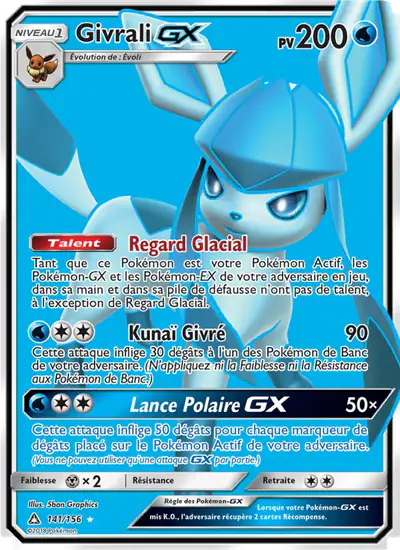 Image de la carte Pokemon Givrali GX 141/156
