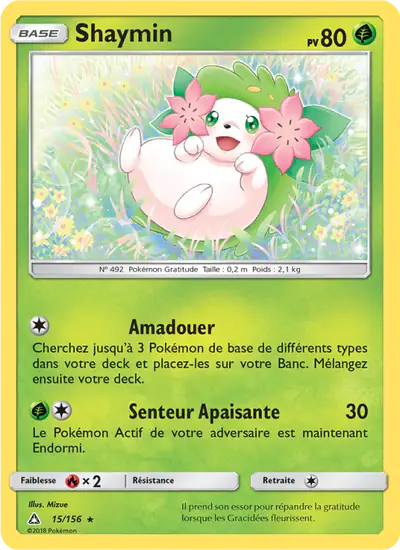 Image de la carte Pokemon Shaymin 15/156