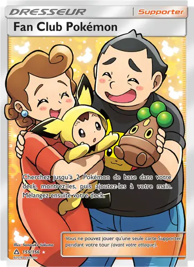 Image de la carte Pokemon Fan Club Pokémon 155/156