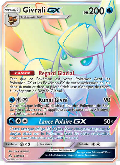 Image de la carte Pokemon Givrali GX 159/156