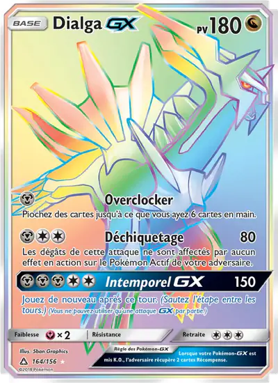 Image de la carte Pokemon Dialga GX 164/156