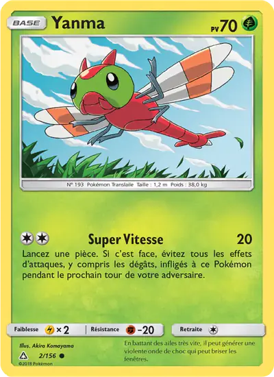 Image de la carte Pokemon Yanma 2/156
