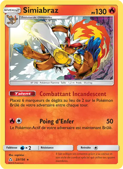Image de la carte Pokemon Simiabraz 23/156