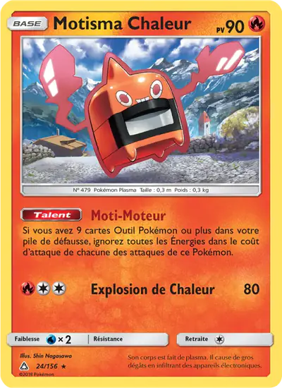 Image de la carte Pokemon Motisma Chaleur 24/156