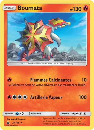 Image de la carte Pokemon Boumata 27/156