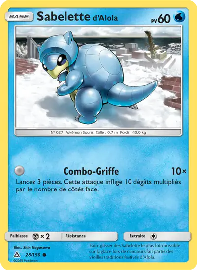 Image de la carte Pokemon Sabelette d'Alola 28/156