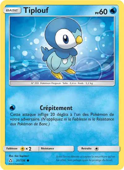 Image de la carte Pokemon Tiplouf 31/156