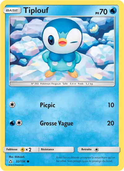 Image de la carte Pokemon Tiplouf 32/156