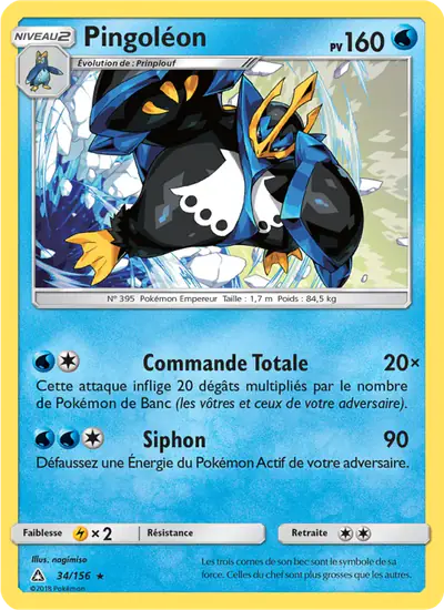 Image de la carte Pokemon Pingoléon 34/156