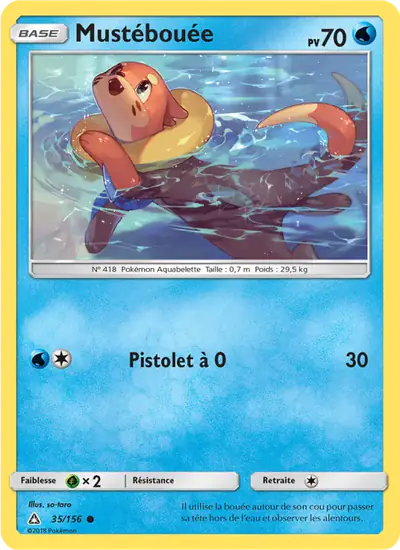 Image de la carte Pokemon Mustébouée 35/156