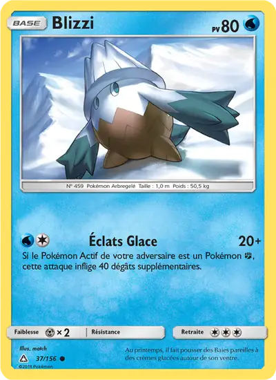 Image de la carte Pokemon Blizzi 37/156