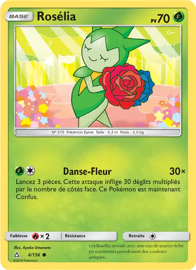 Image de la carte Pokemon Rosélia 4/156
