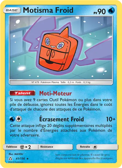 Image de la carte Pokemon Motisma Froid 41/156