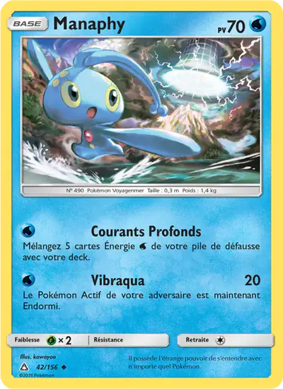 Image de la carte Pokemon Manaphy 42/156