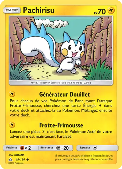 Image de la carte Pokemon Pachirisu 49/156