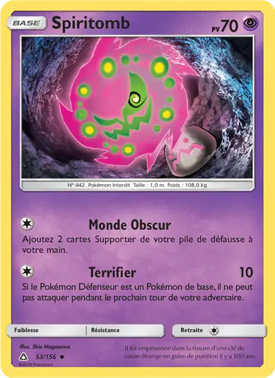 Image de la carte Pokemon Spiritomb 53/156