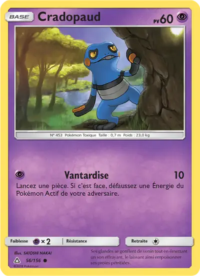 Image de la carte Pokemon Cradopaud 56/156