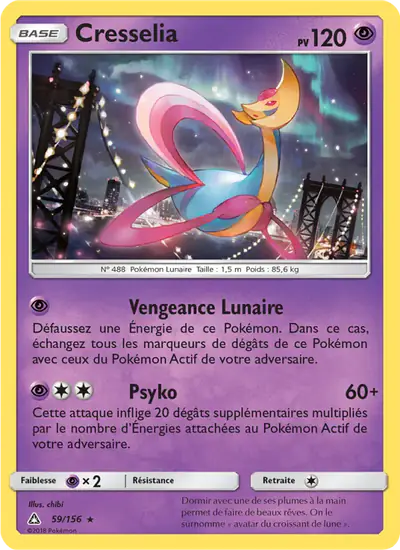 Image de la carte Pokemon Cresselia 59/156