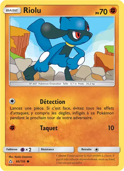 Image de la carte Pokemon Riolu 66/156